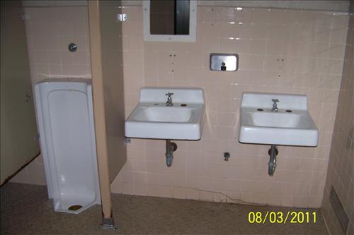 Rehabilatation of Telegraph picnic area comfort station at Prince William Forest Park in August 2011