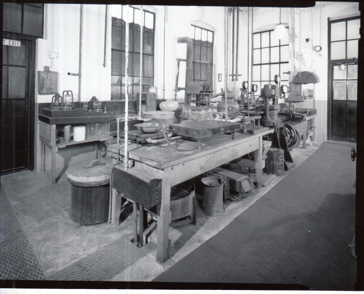 Laboratory Building 2, Chemistry Laboratory, work table in corner.