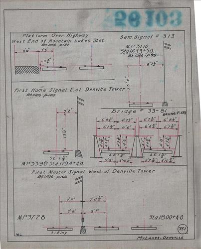 56103.LB--clearance sketches--Structures less than 8 feet from center line of track or less than 22 feet above top of rail [Group 11]