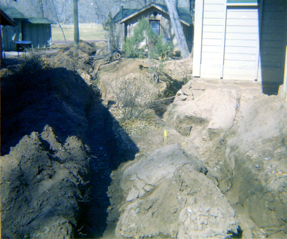 The utilities project at Zion Lodge.