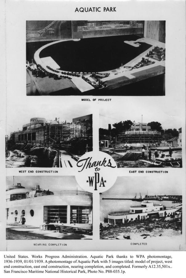 United States. Works Progress Administration. Aquatic Park photographs part 1
