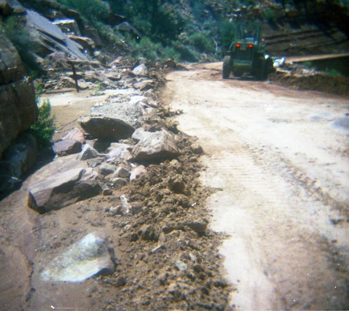 Color Photos of flood damage from the 1972 flood.