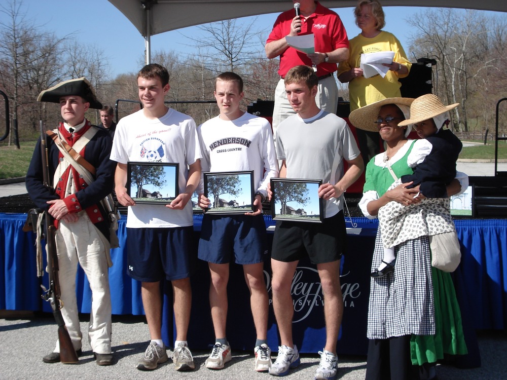 Awards were presented to the top finishers. Park Rangers Peter Maugle and Ajena Rogers assisted with the presentations.