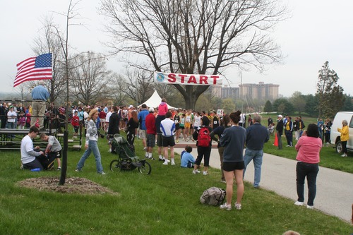 The start line at the Revolutionary Run