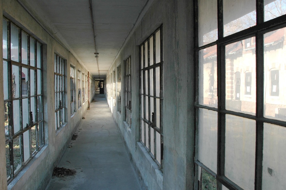 The longest hallway on Ellis Island