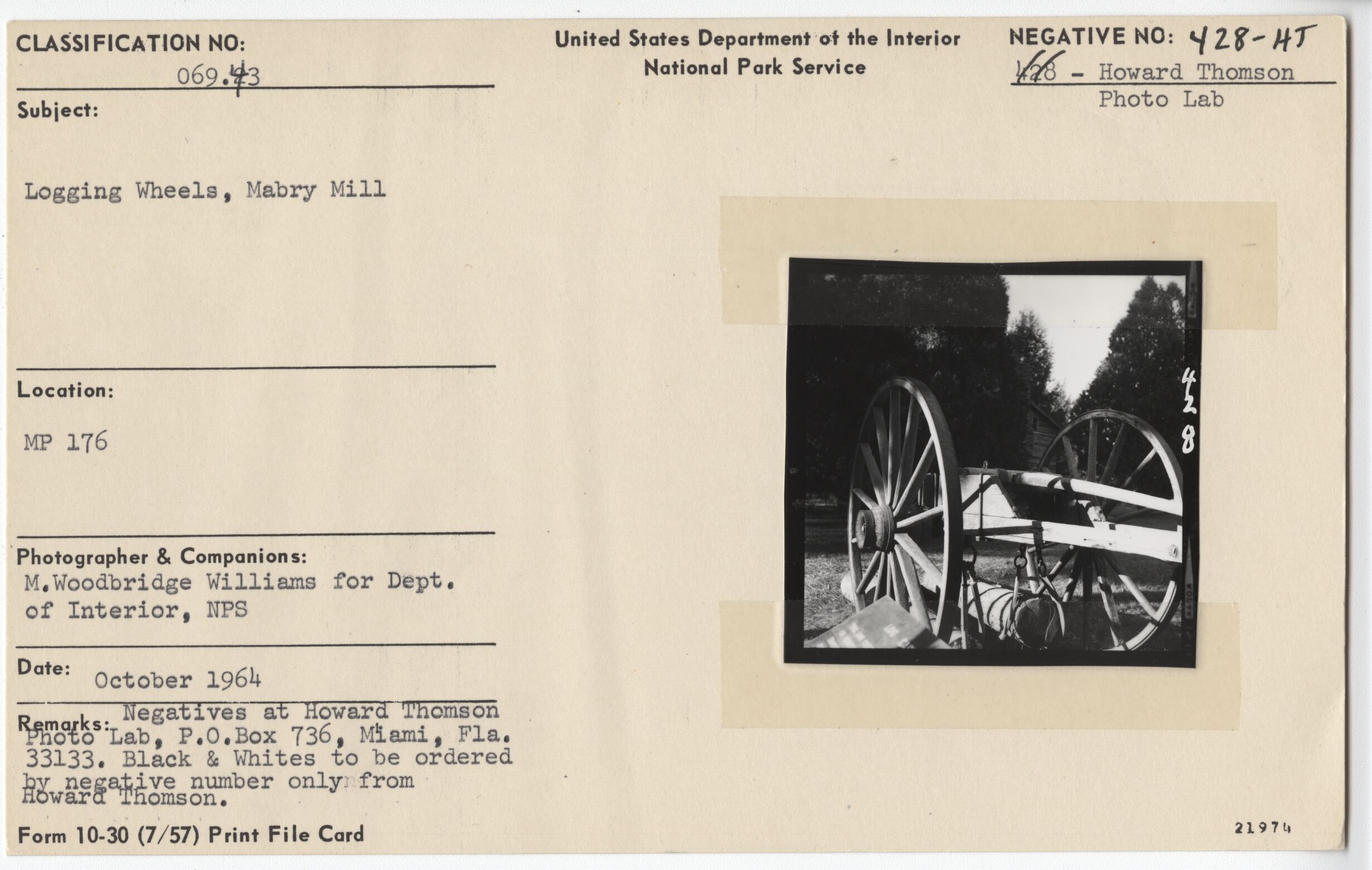 Logging Wheels, Mabry Mill