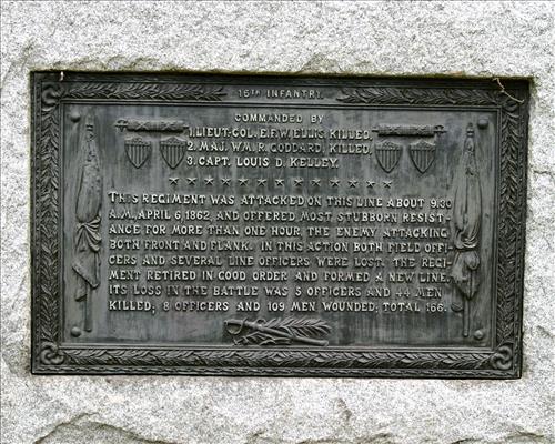 15th Illinois Infantry Monument at Shiloh National Military Park in May 2004
