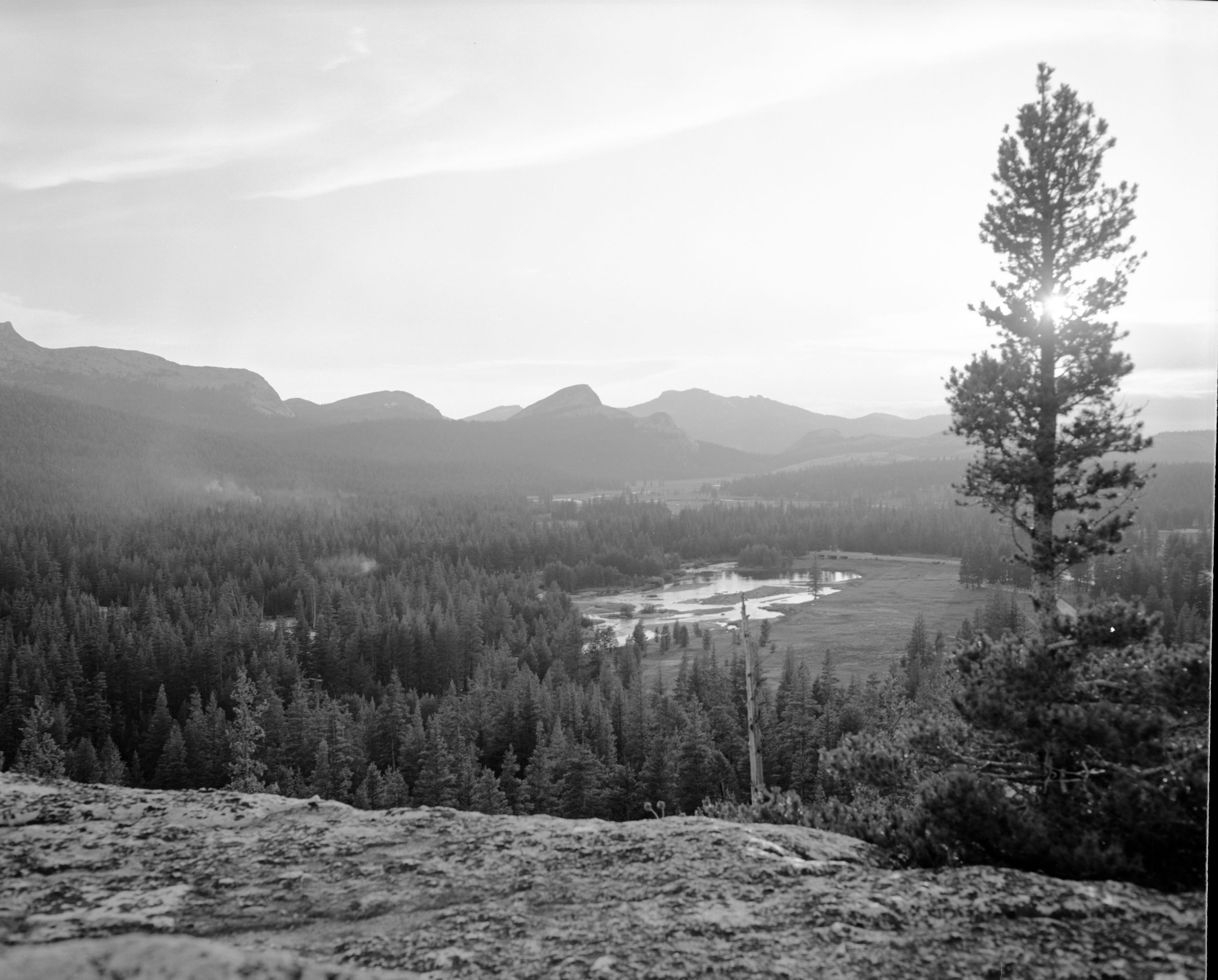 Sunset at Tuolumne Meadows from Puppy Dome.