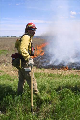Fort Larned National Historic Site Burn - May 2003