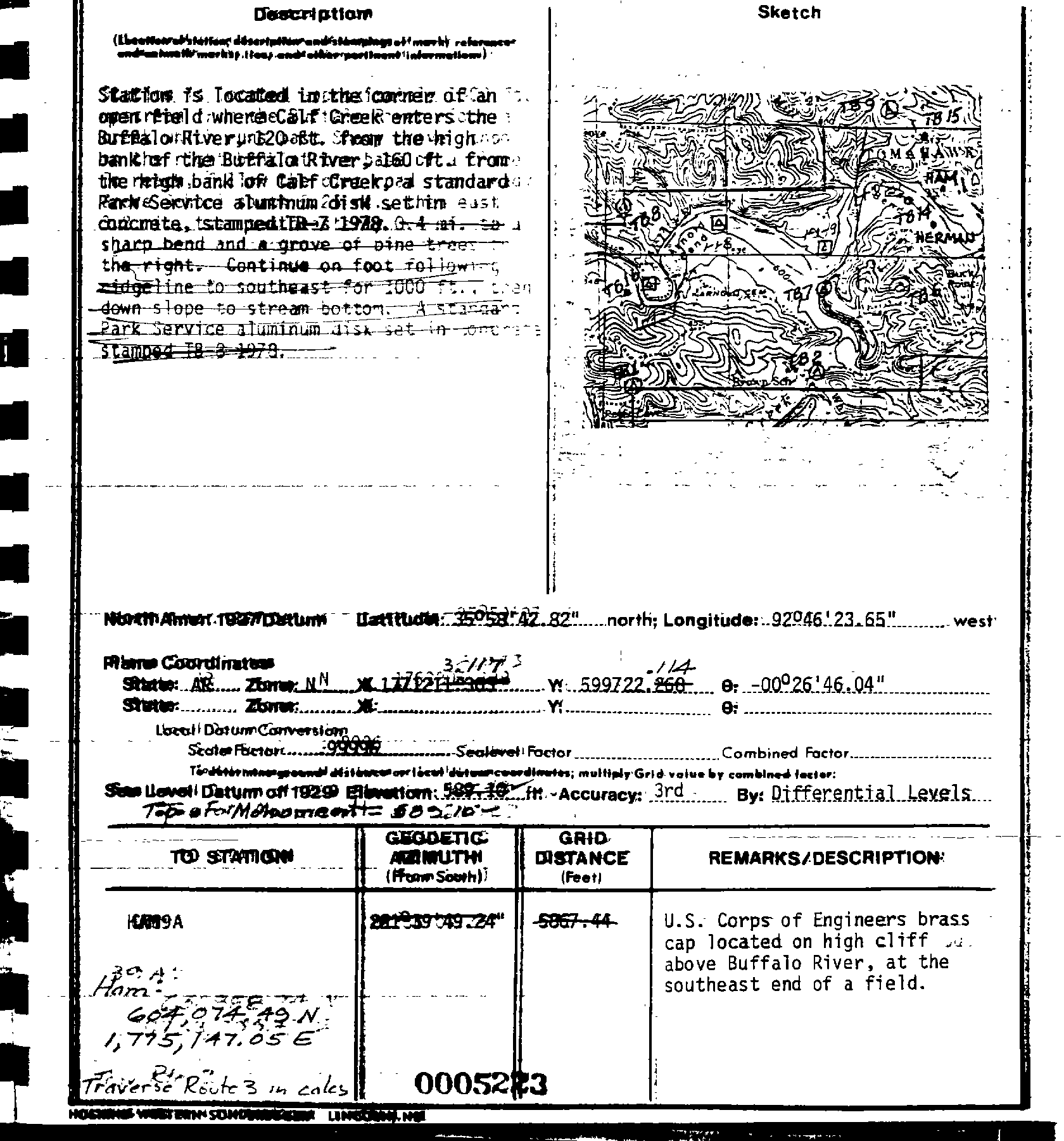 00005223 Survey Monumentation Sketch