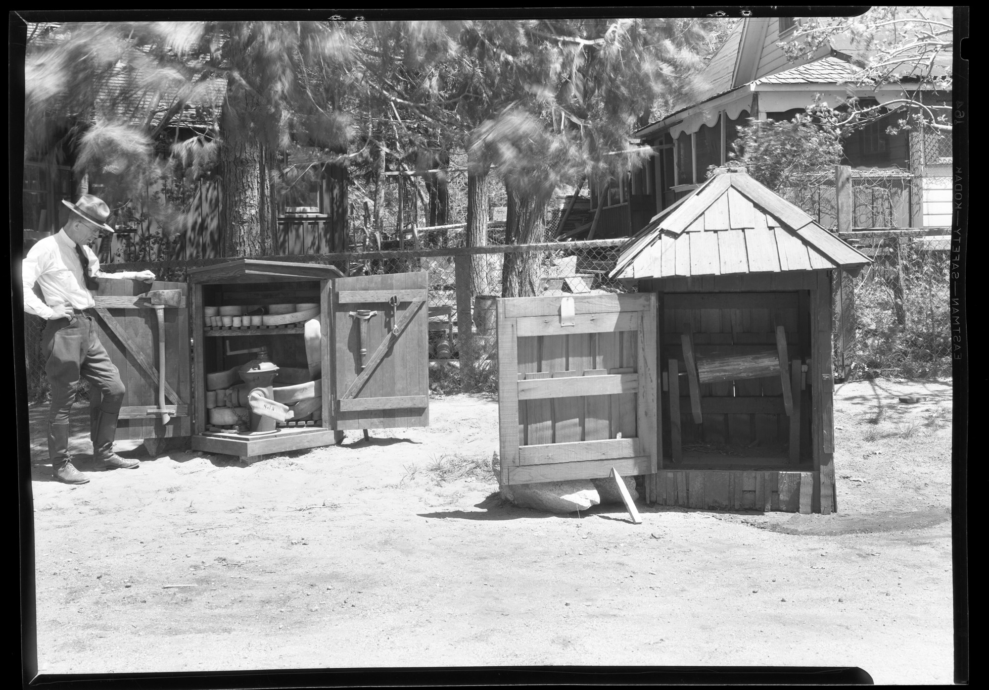 New fire hose installation compared with old house