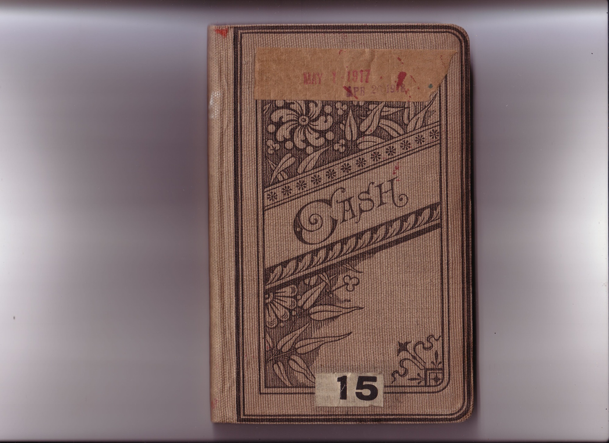 Thomas Edison's New York City Recording Studio Cash Book 15 (of 21), Image 01 (of 73).