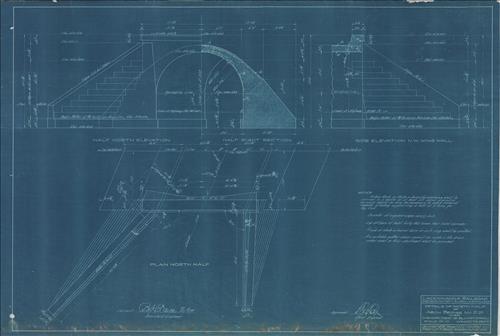 20057.BL-West of Blairstown, NJ--Arch bridge no. 21.25 over highway [1909]