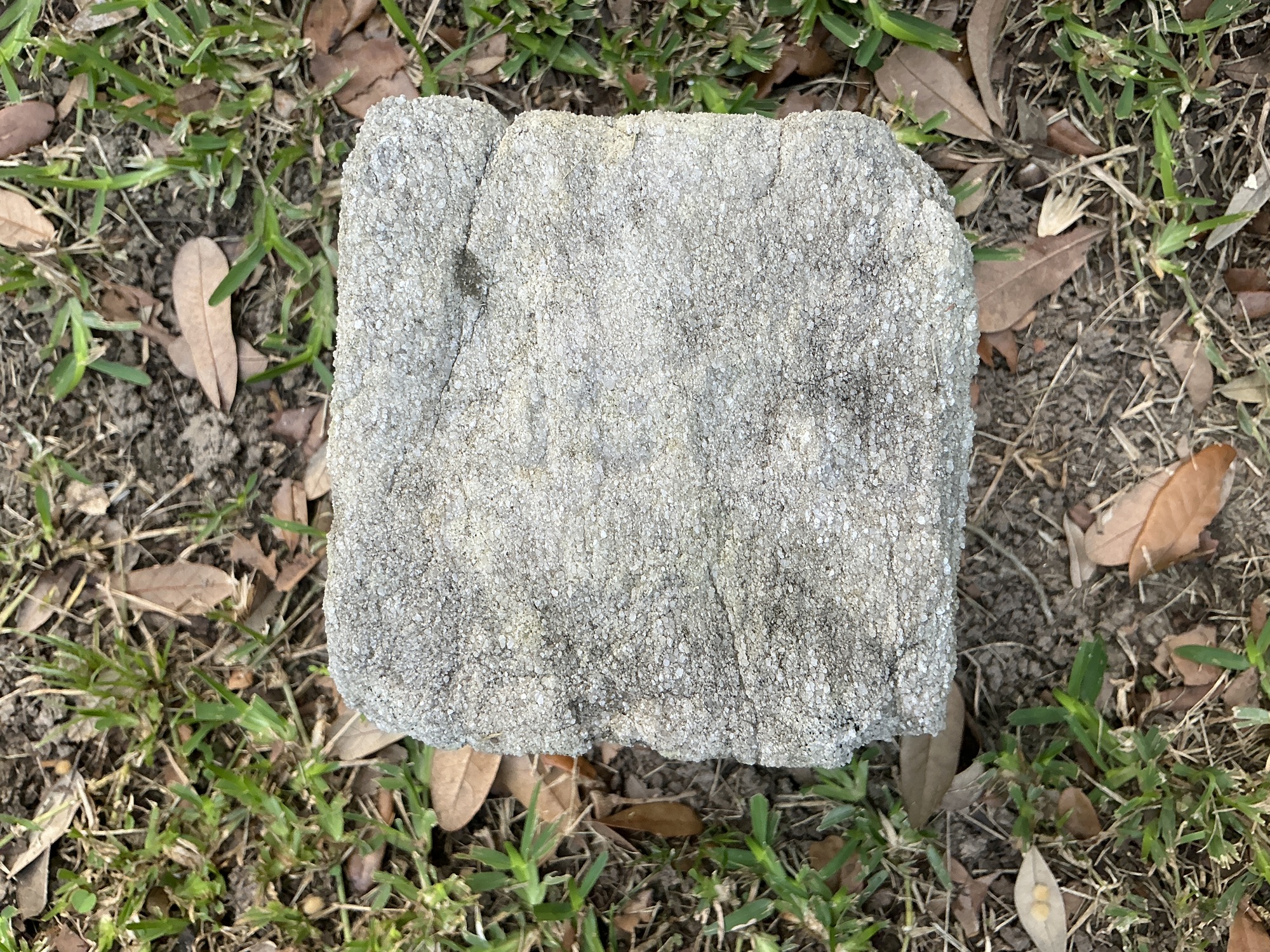 Top of flat marble marker