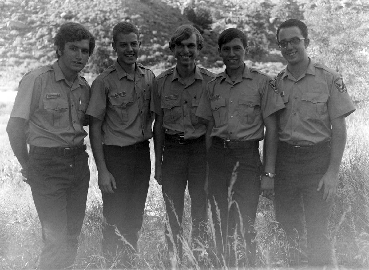 Student Conservation Association (SCA) park assistants, 1969.