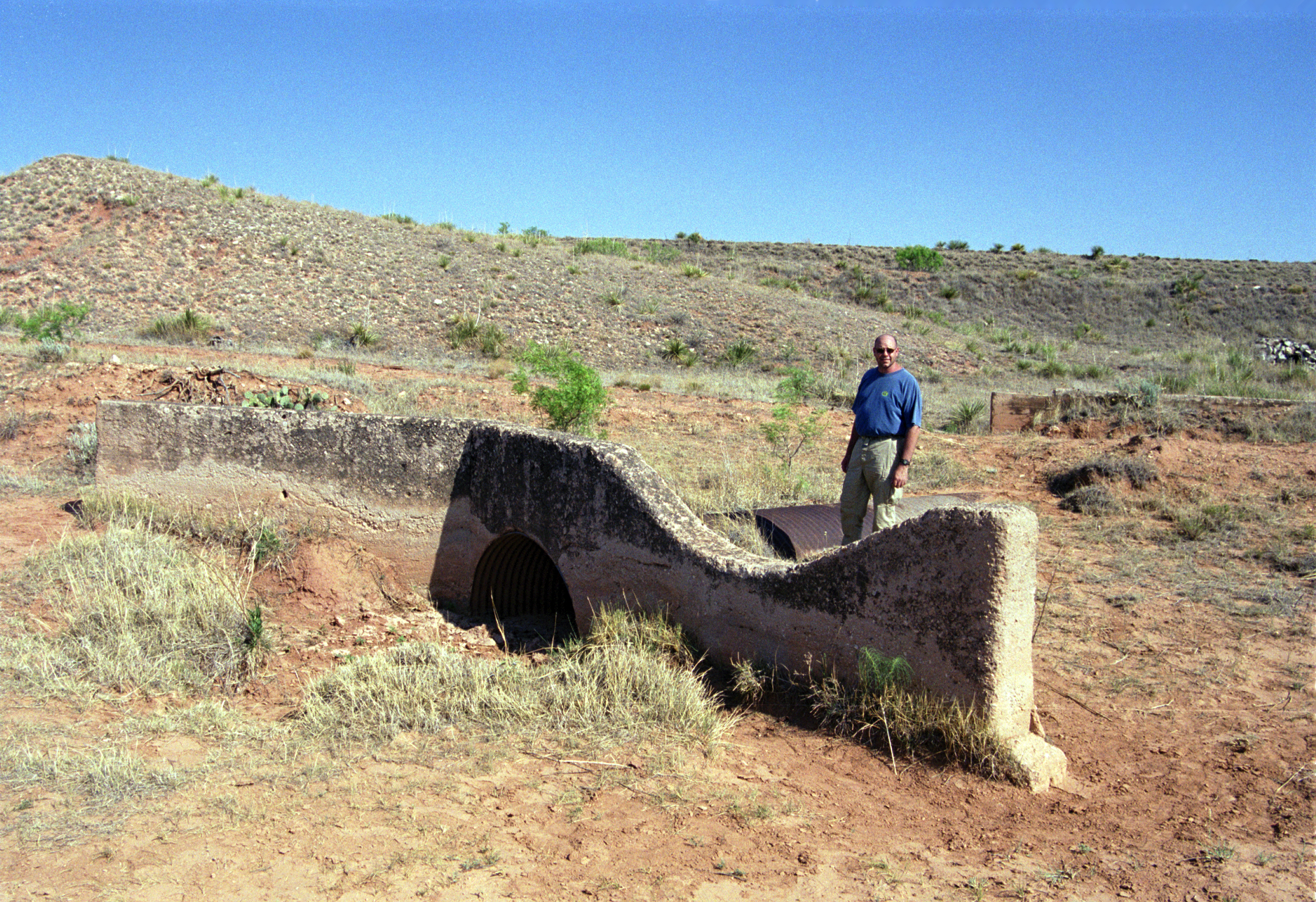 Tin Culvert & Concrete drain on the 1926 route on the Boydston Ranch E. of Boise.