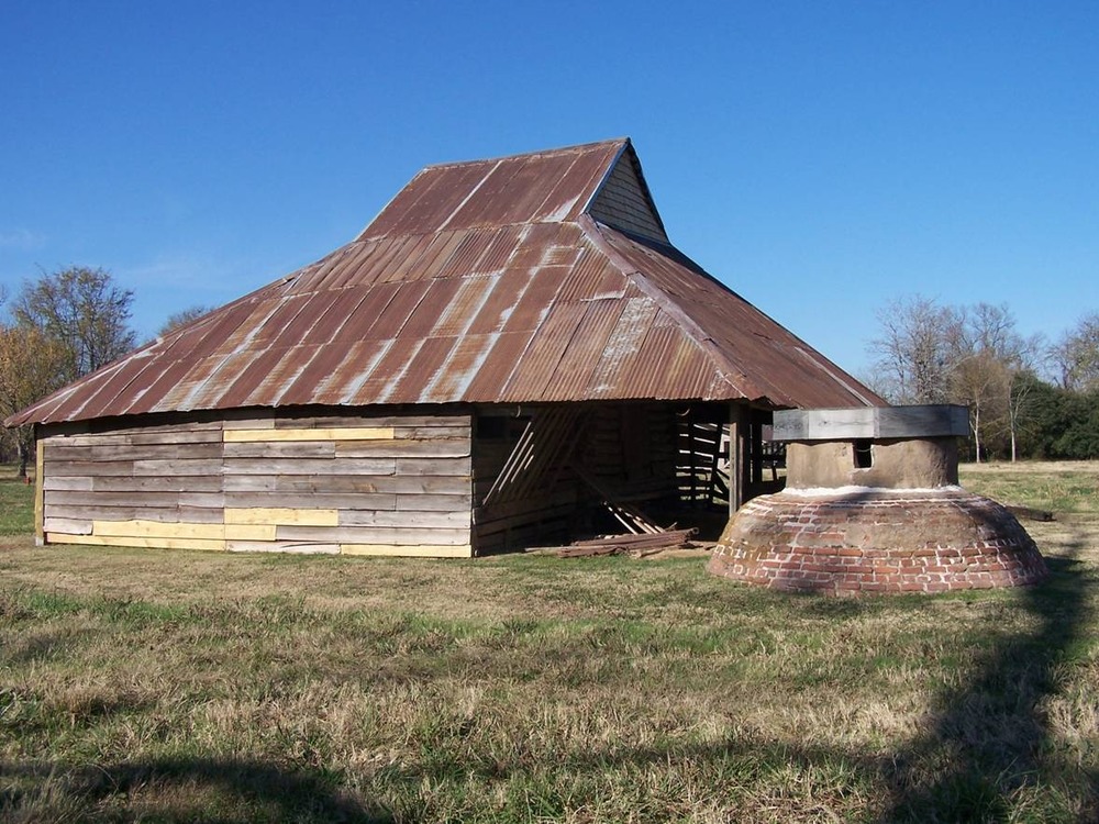corn crib- after