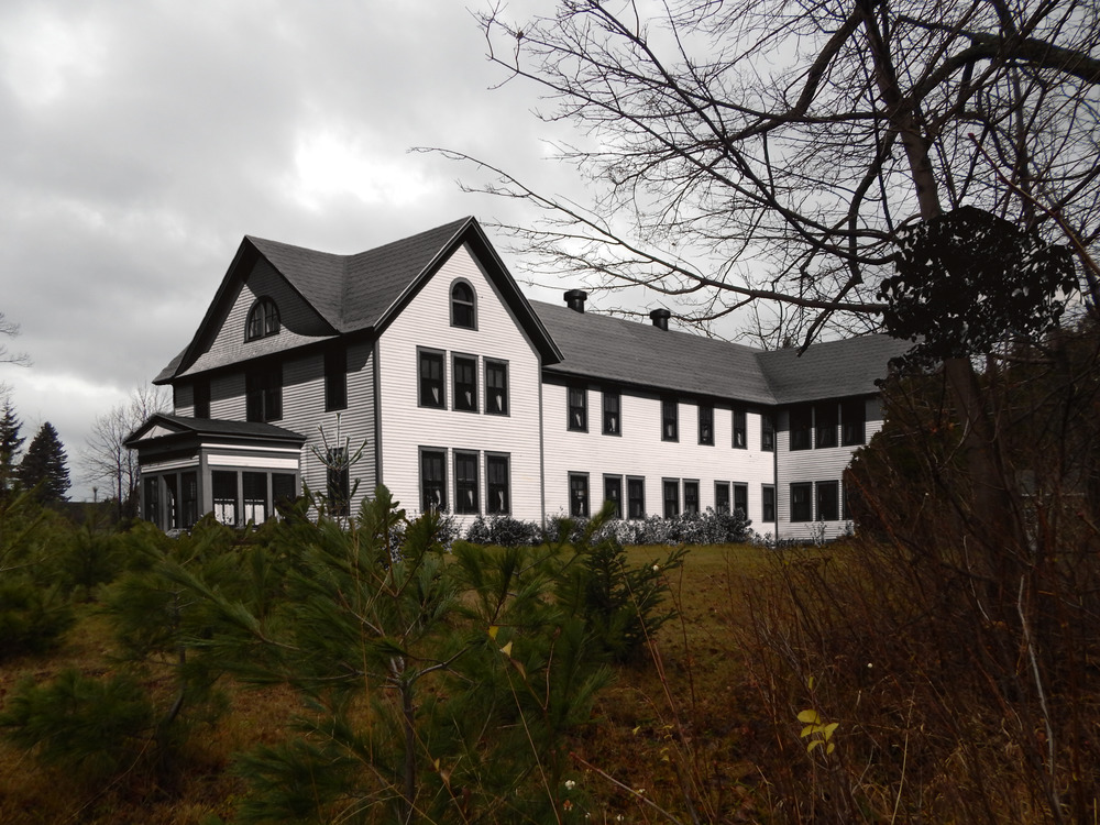 Historical photo overlaid onto a present day photo