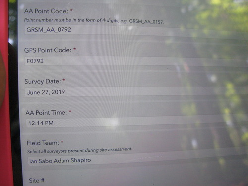 GRSM Accuracy Assessment. Plot Code: GRSM_AA_0792_1