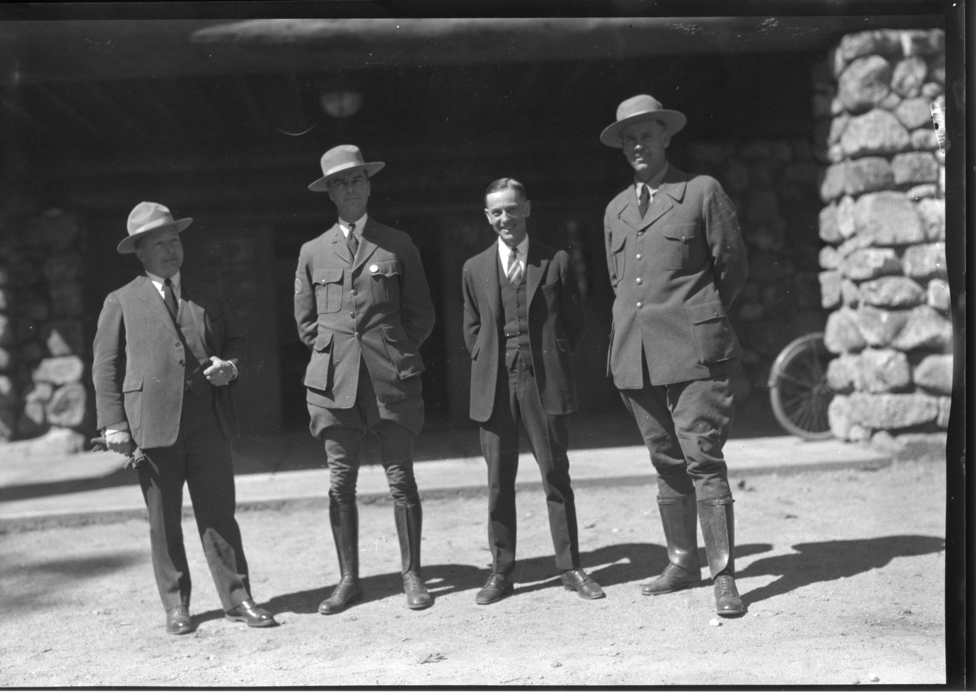 L-R: Julian Alco, Supt. Lewis, Larry Marks and Clyde Boothe.