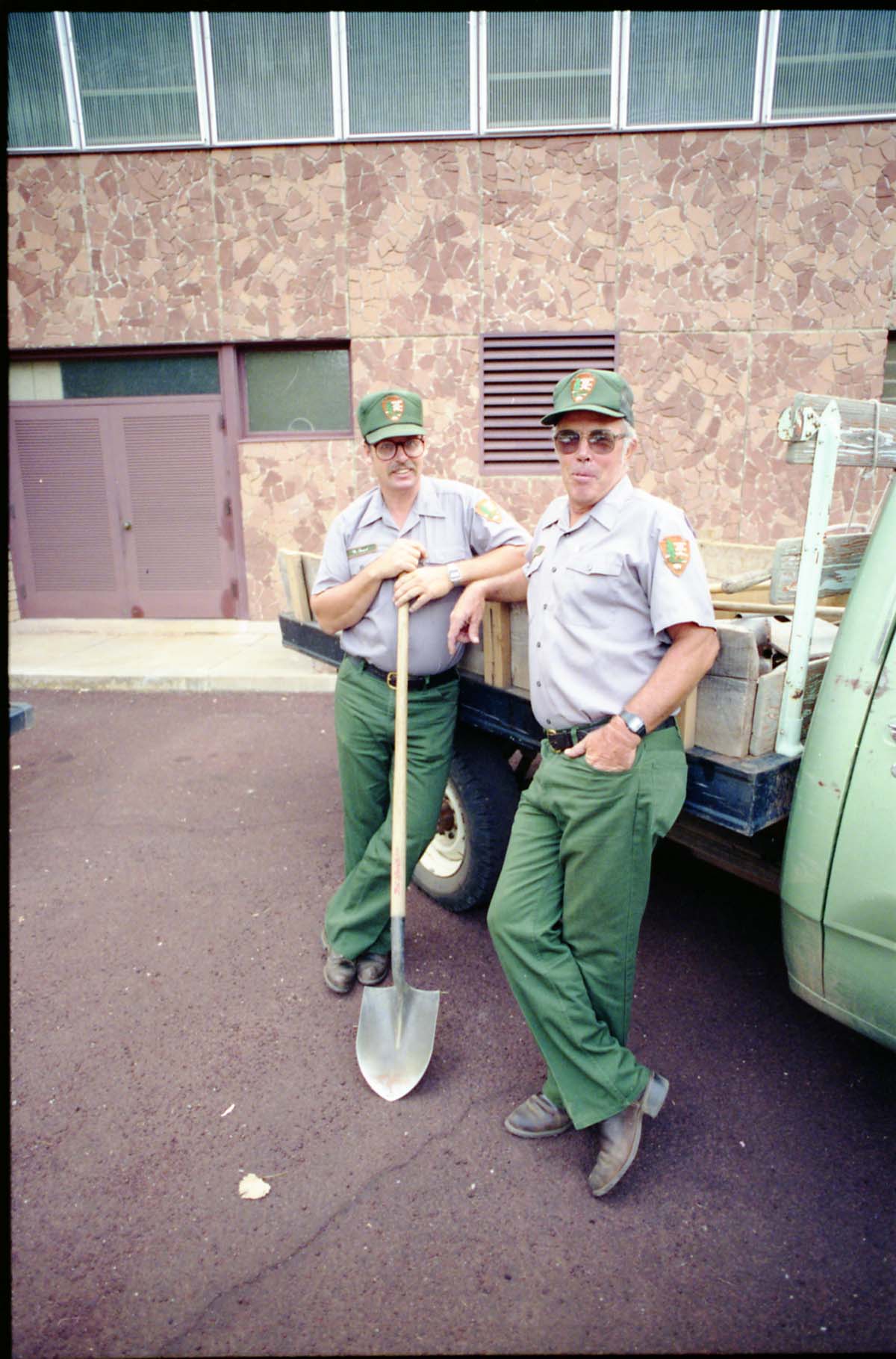 Color Photos of maintenance personnel.