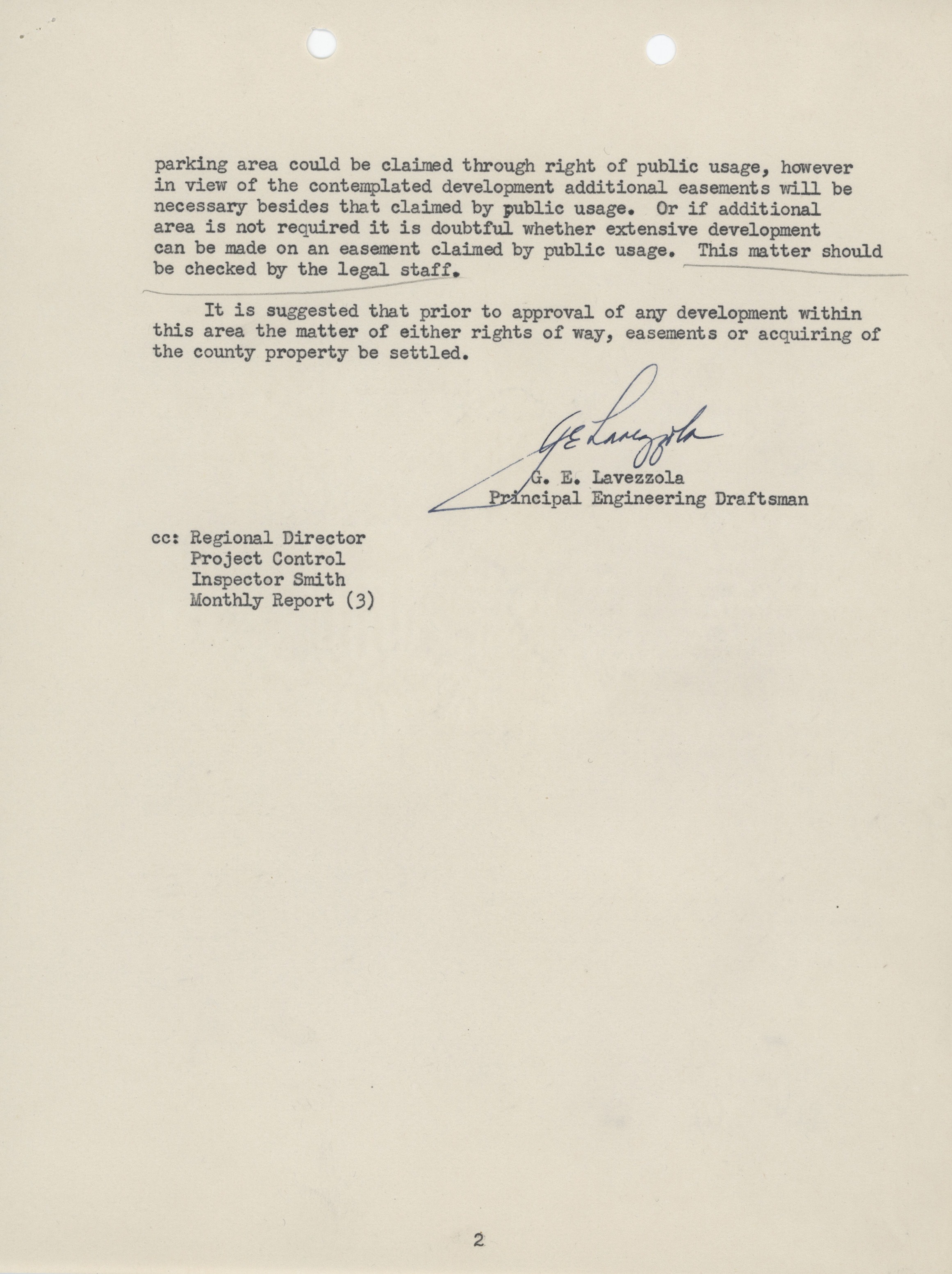 Memorandum for the Regional Engineer