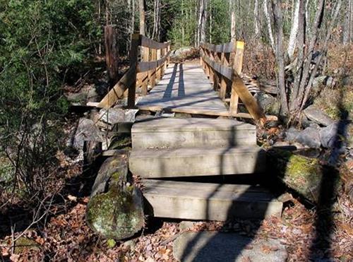 Replacement of Bridge over Grandfather Falls on the Ice Age NST with ARRA funding.