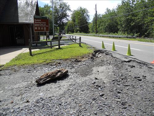 Hurricane Irene Damage to Bushkill Meeting Center in August 2011