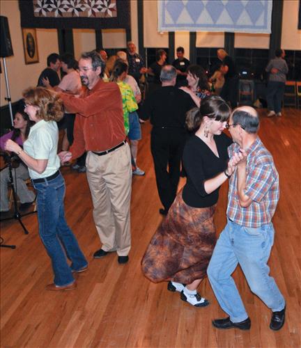 Contra dancers at Cuyahoga Valley National Park