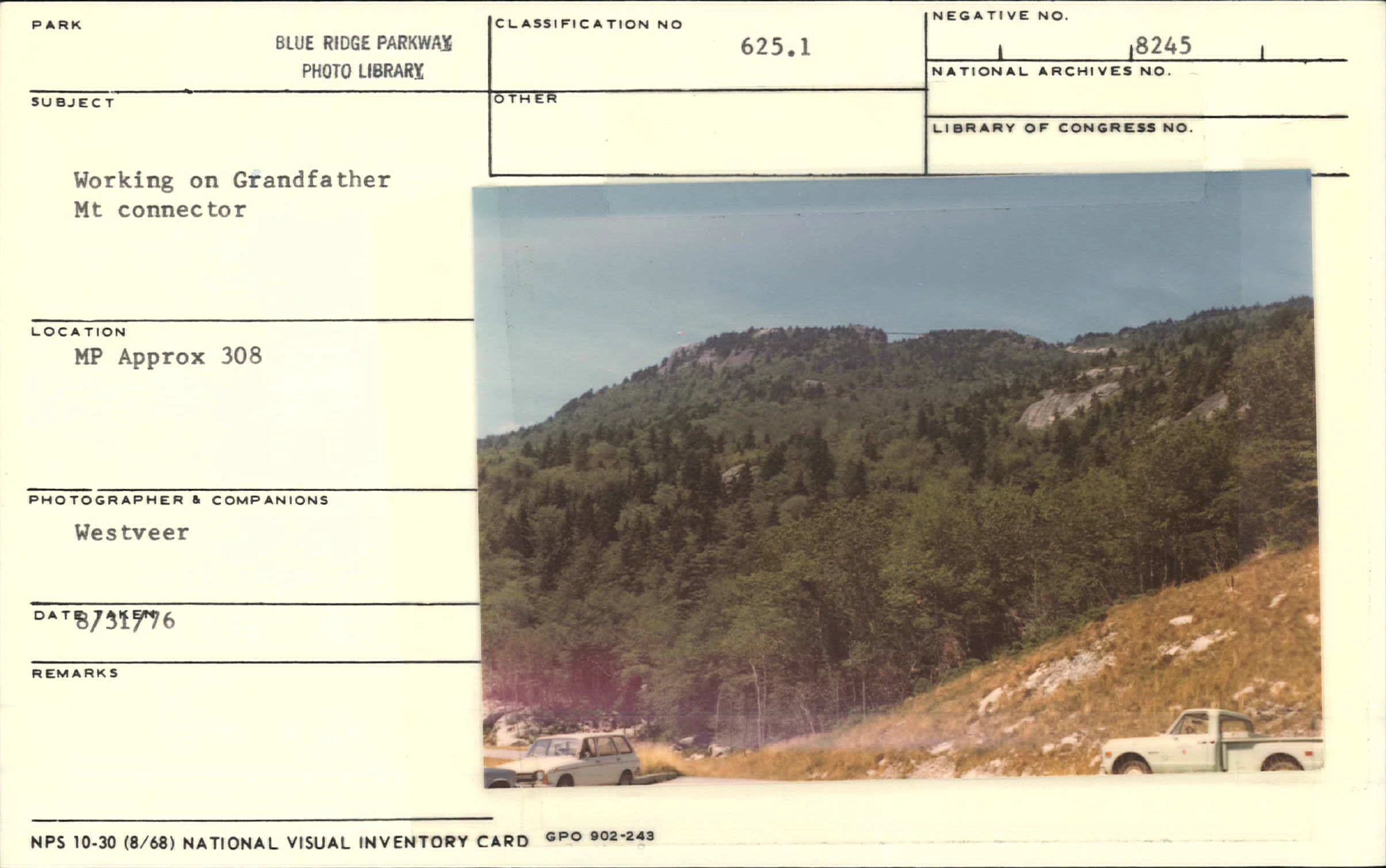 Working on Grandfather Mountain connector