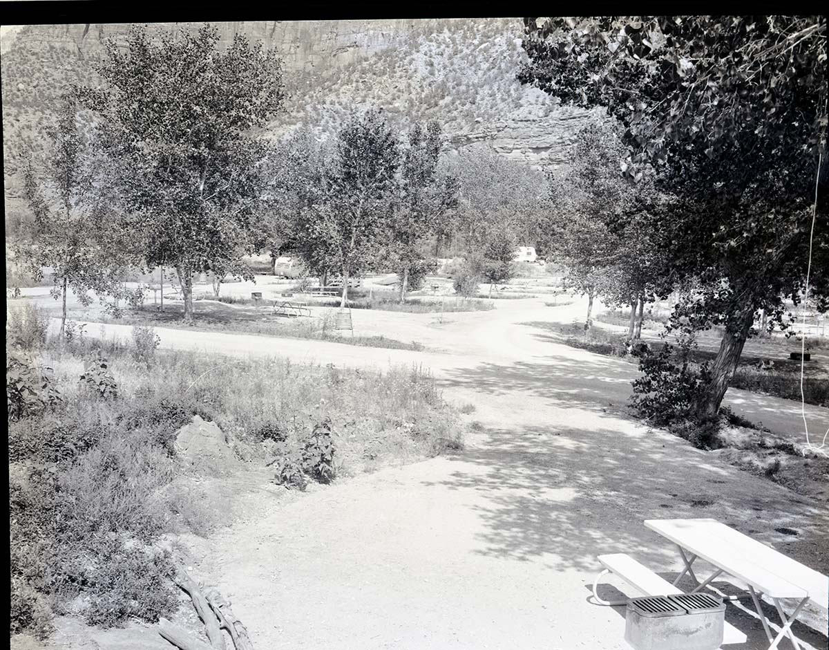 Completed South Campground area, showing sites, and visitor use.