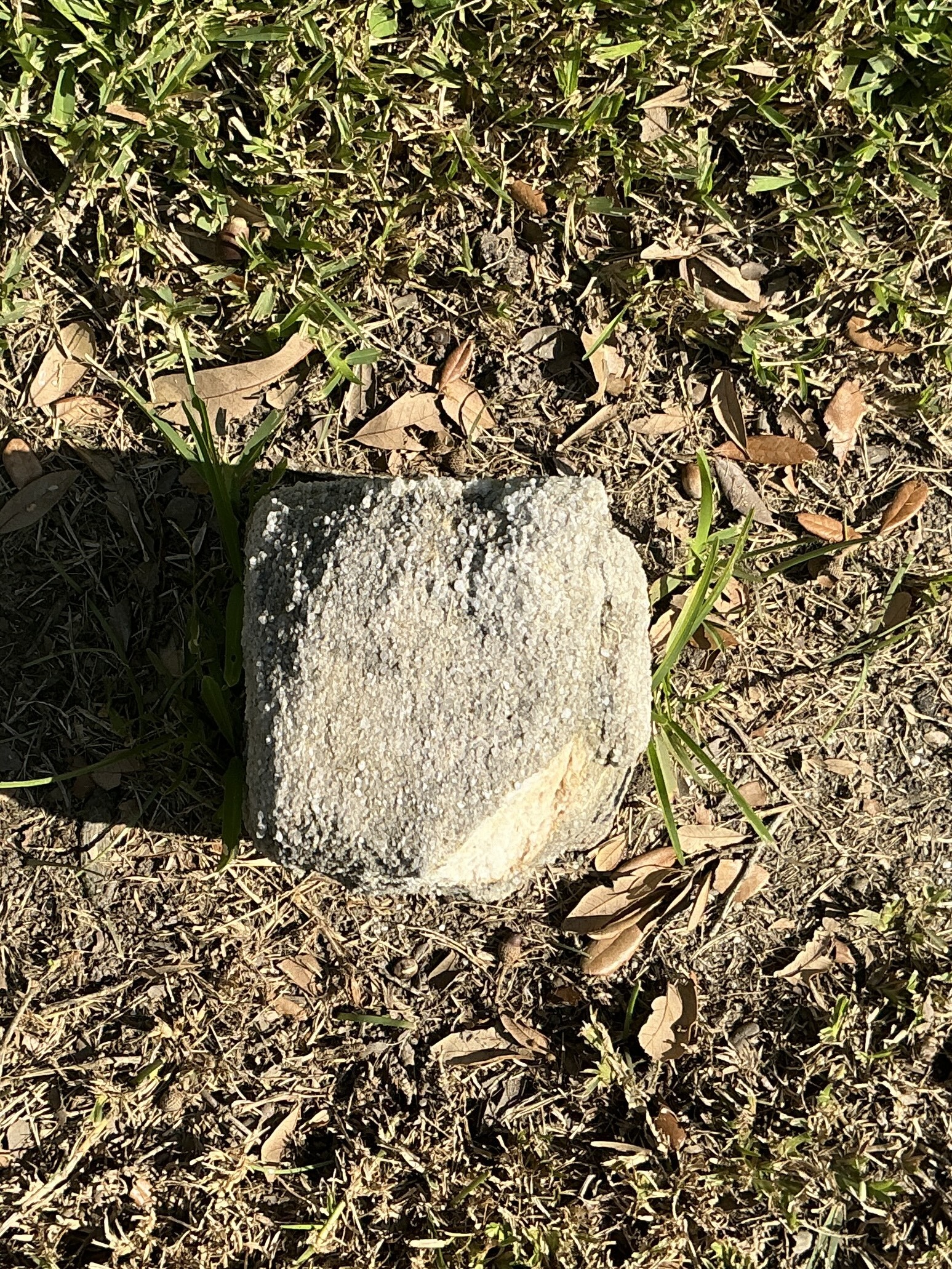 Top of flat marble marker