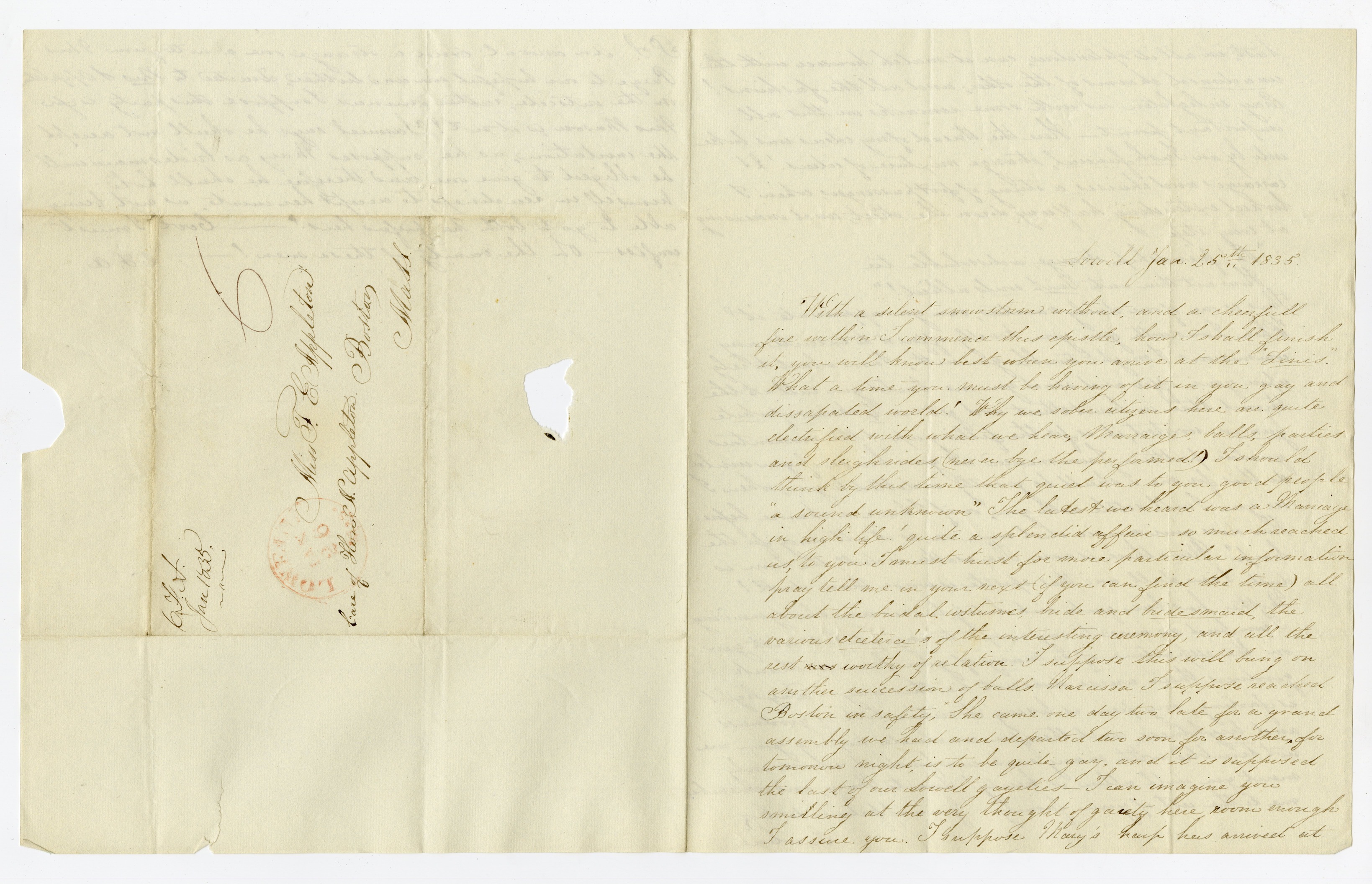 Manuscript letter