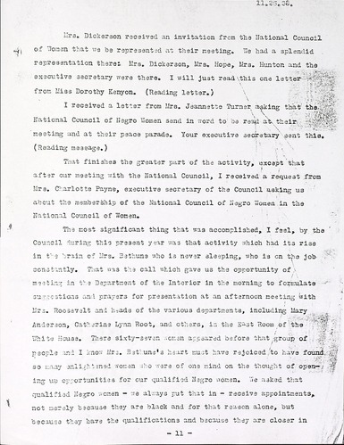 NCNW Meeting Minutes