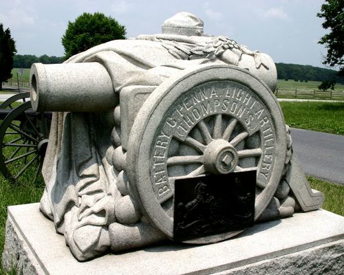 Hamptons Battery C & F,Penn. Artillery Monument