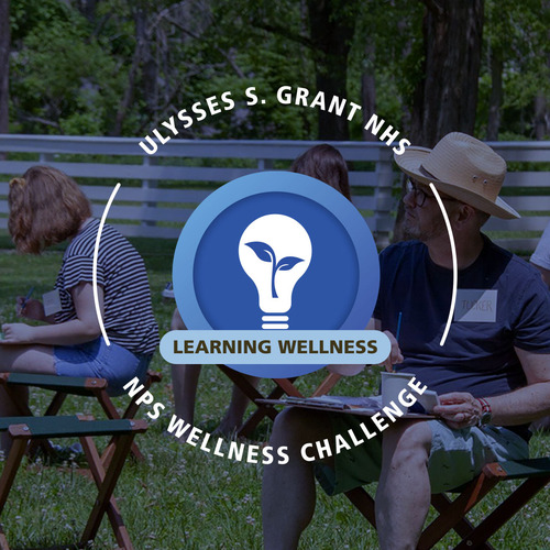 Ulysses S. Grant NHS Learning Wellness Badge with people painting 