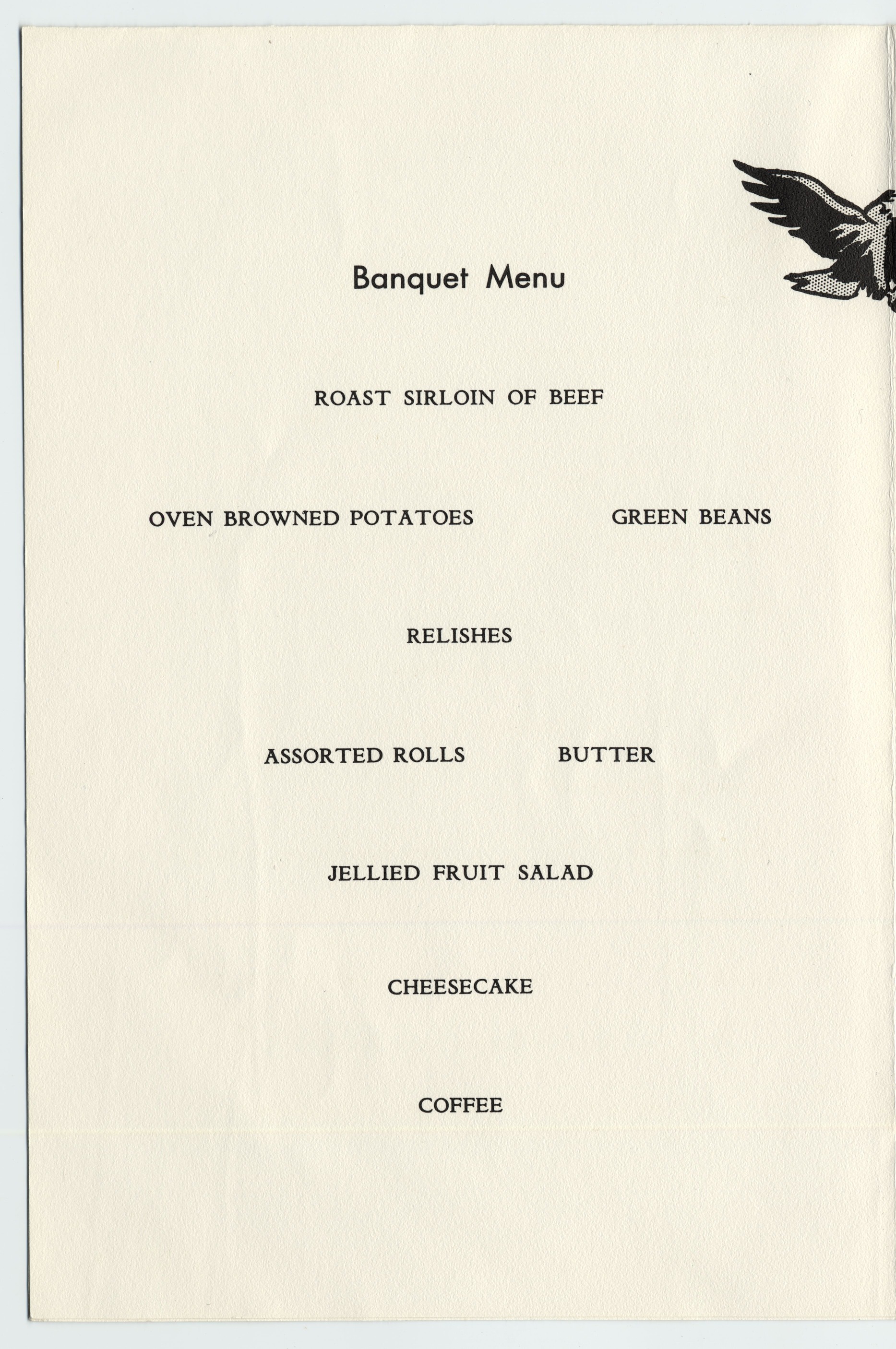 A program with four pages with a photo on the cover.