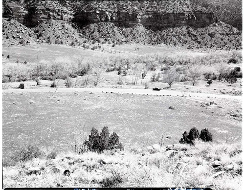 Proposed site for new Mission 66 Visitor Center and Museum and administration building.