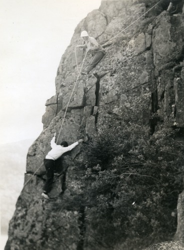 ROCK CLIMBING - NEAR THE TOP