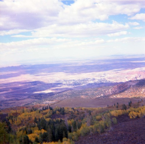 Color photos of scenic views of, or near, Cedar Breaks.