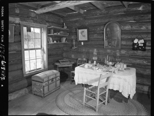 Hodgon cabin interior as furnished
