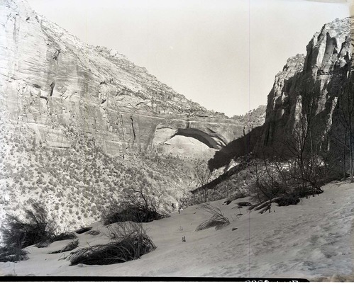 Exhibit #7: Zion-Mt. Carmel Highway tunnel road view of White Arch.