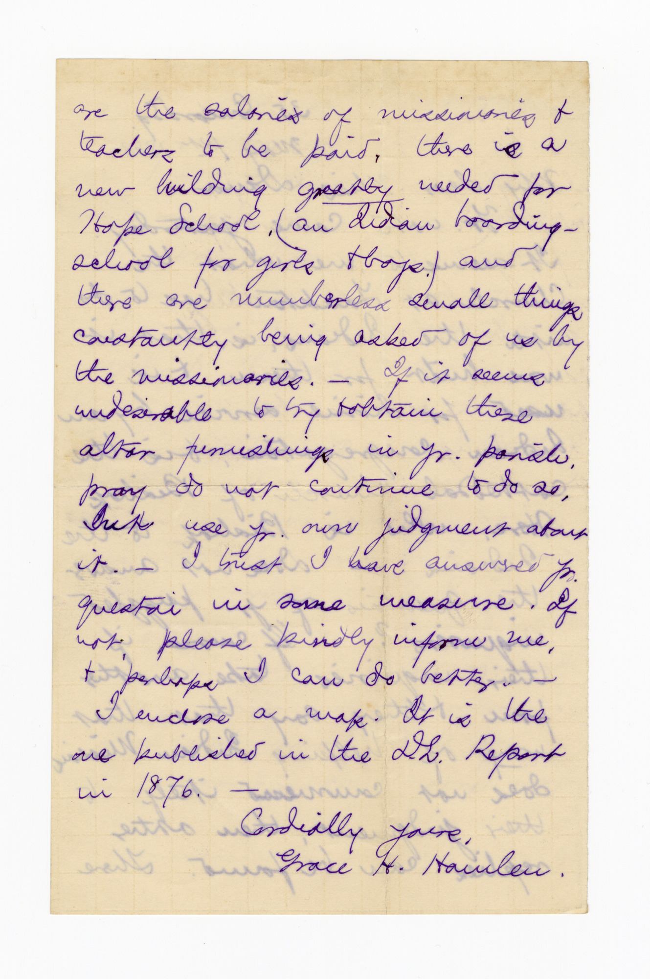 Manuscript letter