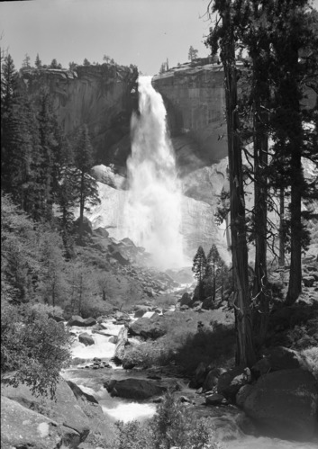 Nevada Fall - cedars on right.
