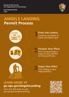 Use a computer or smartphone to apply for a permit to hike at Angels Landing and to learn about where and when to board Zion National Park shuttles.