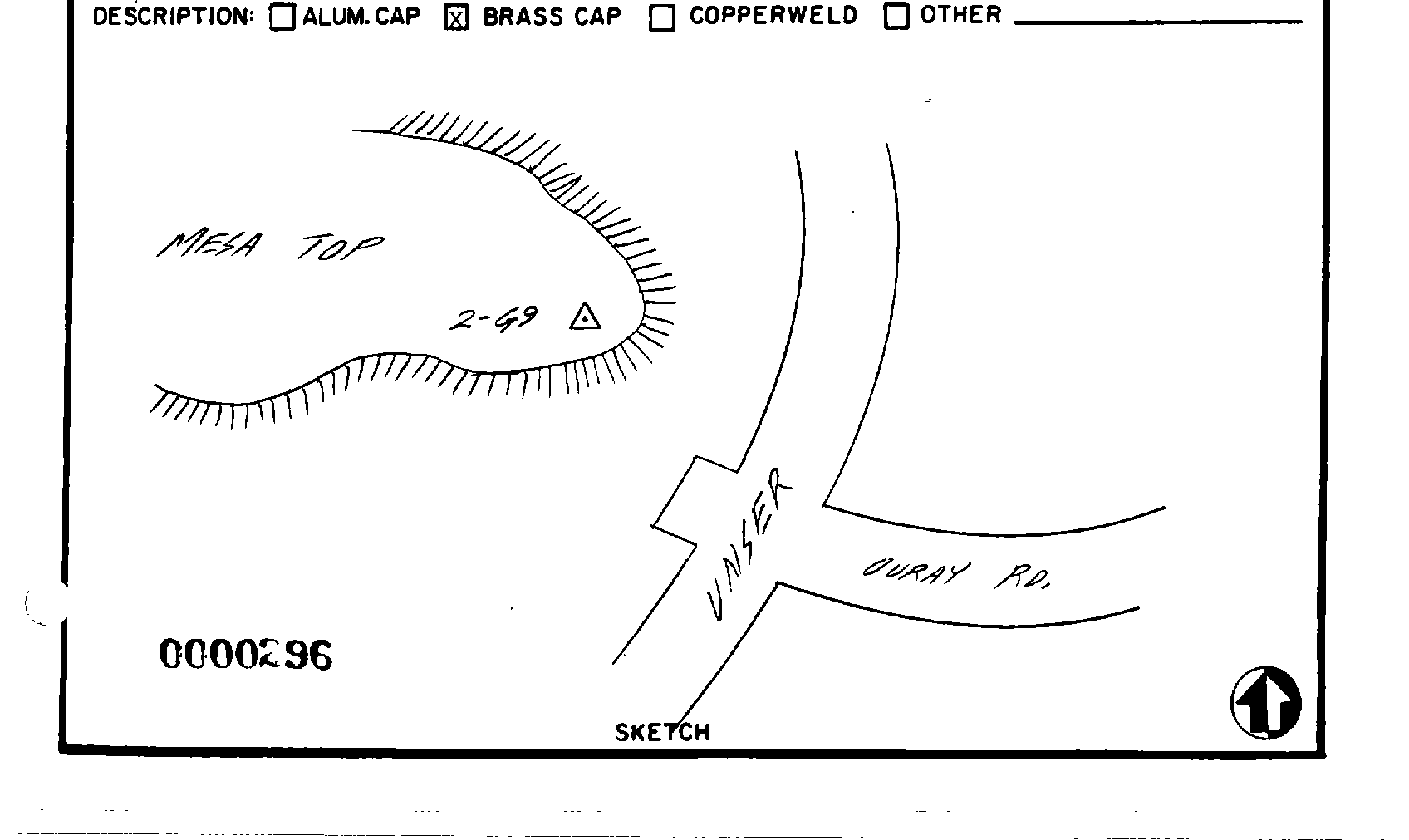 00000296 Survey Monumentation Sketch