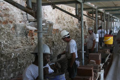 Stabilize Fort Jefferson Phase 2; Before, During, and After Treatment