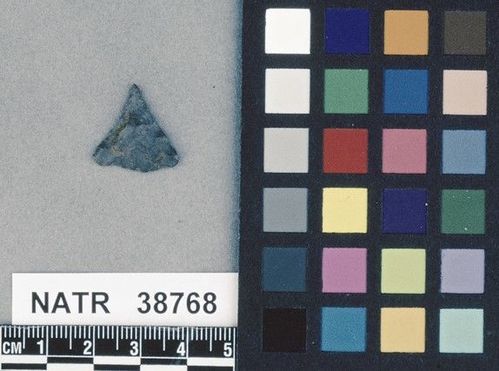 NATR   38768 -- Late Woodland / Miss Triangular Cluster projectile point