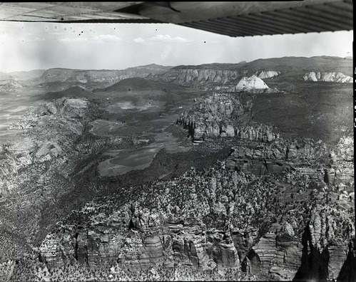 Private lands - Langston Mountain and Lee Valley, aerial view for land appraisal purposes.