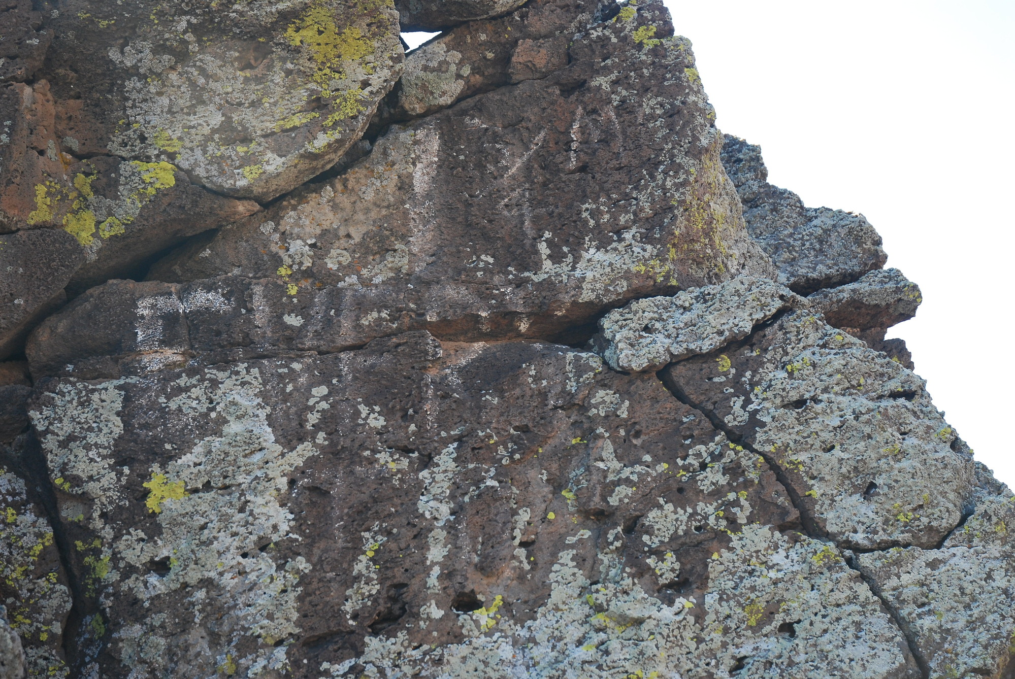 Some crack on a rock.